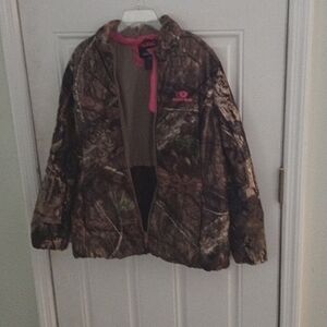 Women's mossy oak lined fleece jacket extra large